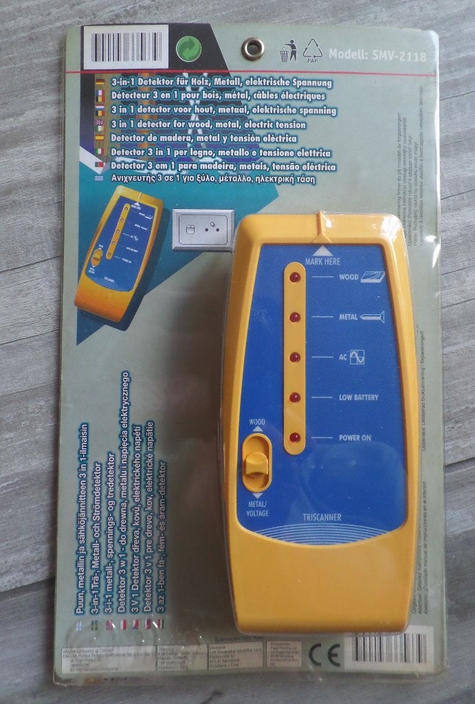 Detector voor hout , metaal of elektrische spanning Nieuw, Doe-het-zelf en Verbouw, Ophalen of Verzenden, Nieuw, Multimeter