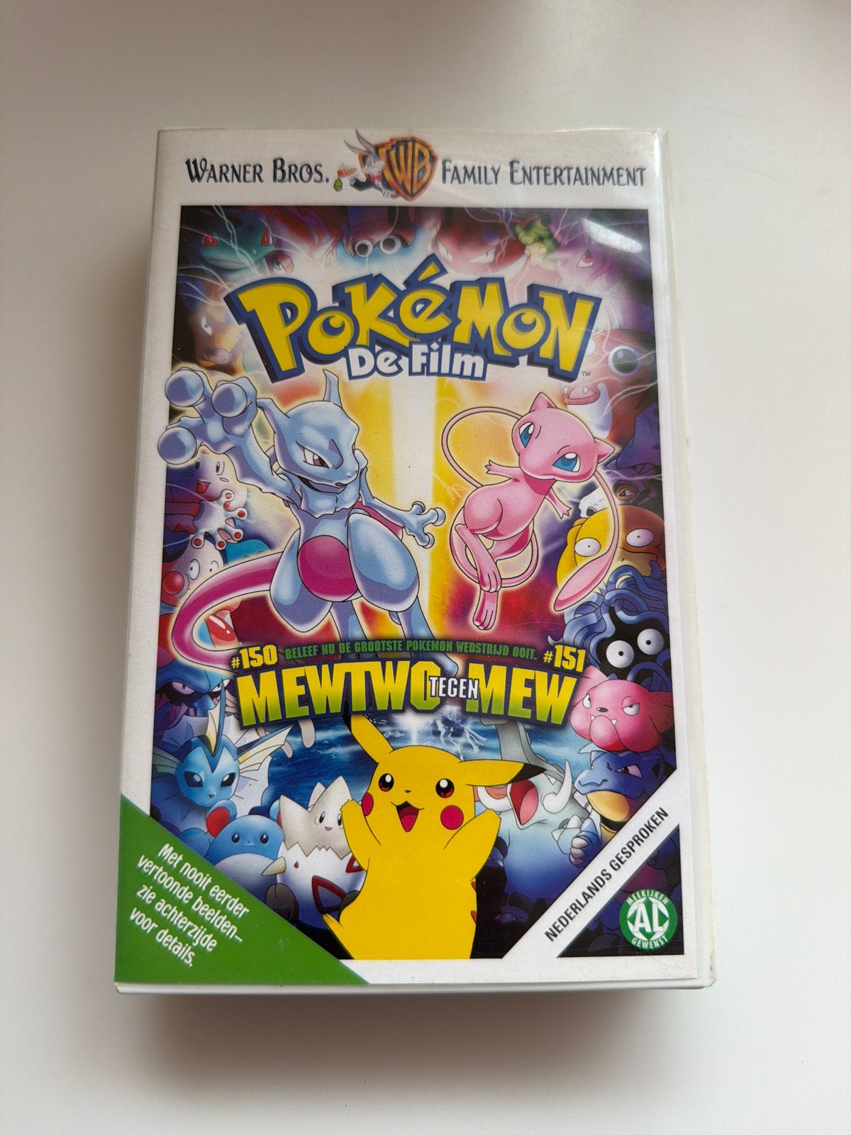 Pokémon De Film - Mewtwo Tegen Mew (VHS) Videoband, Gebruikt, Alle leeftijden, Kinderfilm, VHS