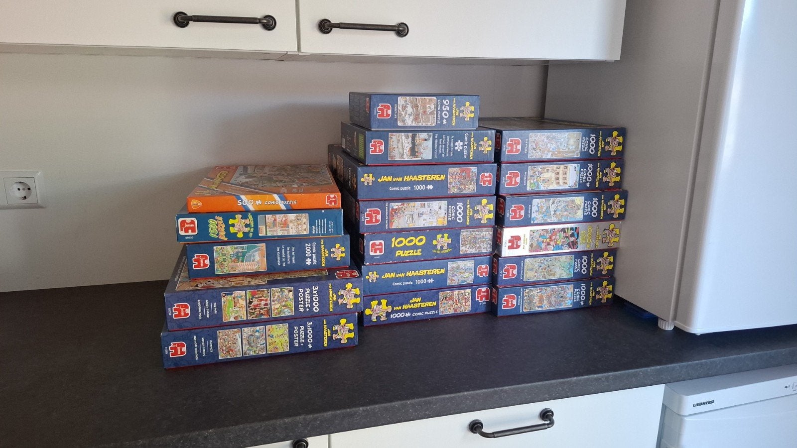 Laatste kans: Jan van Haasteren puzzels, Hobby en Vrije tijd, Denksport en Puzzels, Ophalen of Verzenden, 500 t/m 1500 stukjes