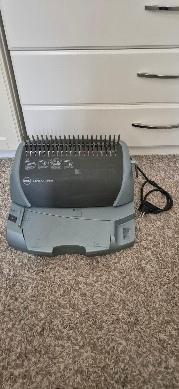 GBC CombBind C210E Elektrische Bindmachine, Ophalen, Gebruikt