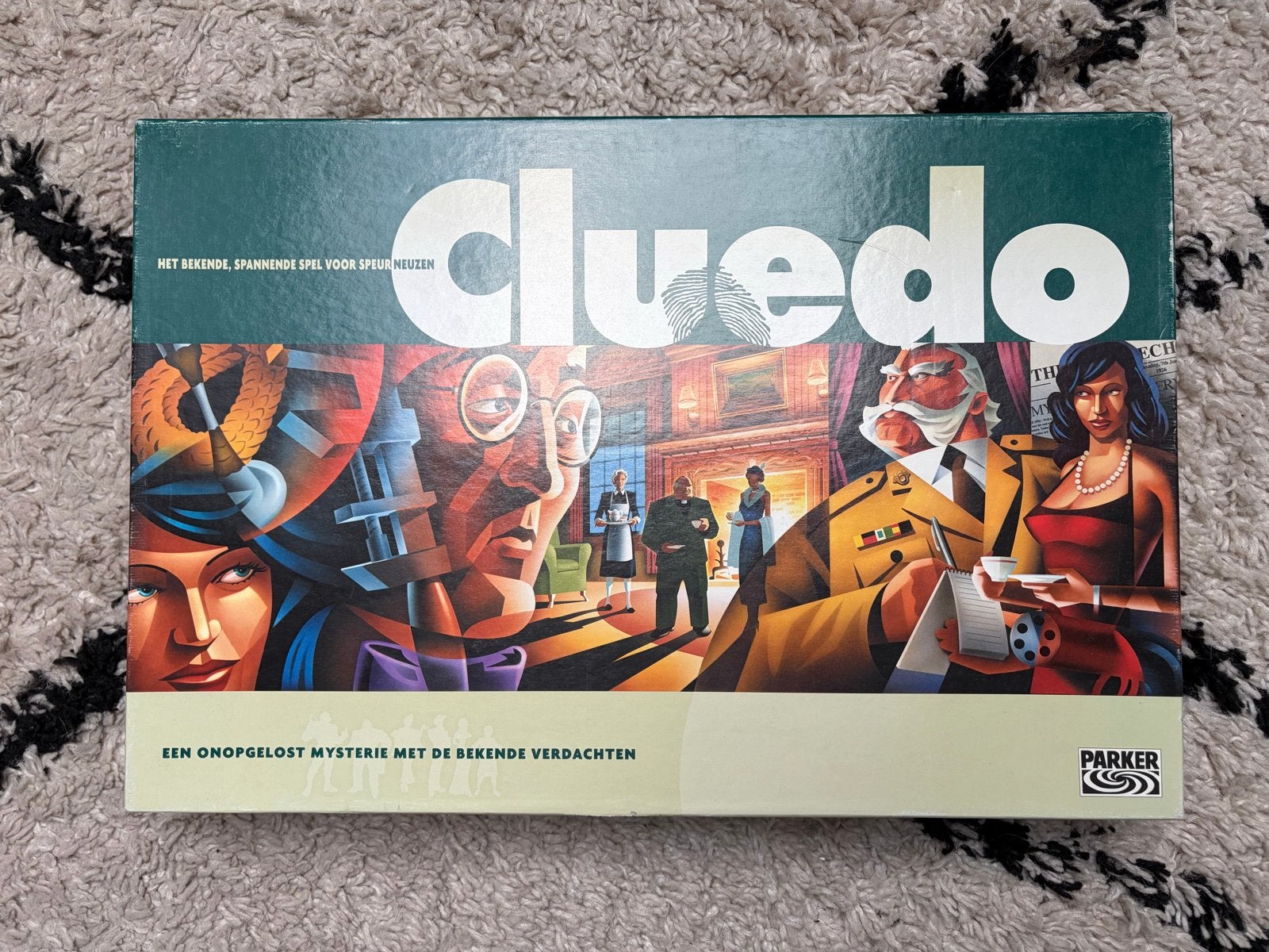 Cluedo bordspel, Hobby en Vrije tijd, Gezelschapsspellen | Bordspellen, Drie of vier spelers, Ophalen of Verzenden, Gebruikt