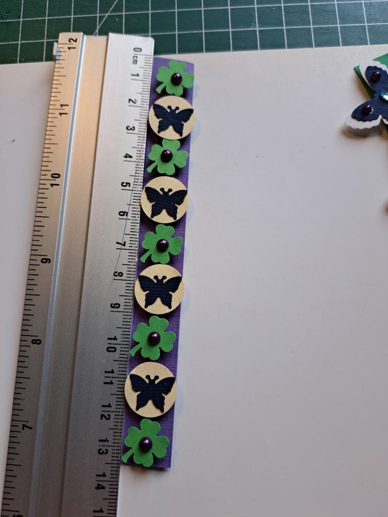 randje vlinders en klavertjes, Ophalen of Verzenden, Papier of Karton, Knutselwerk