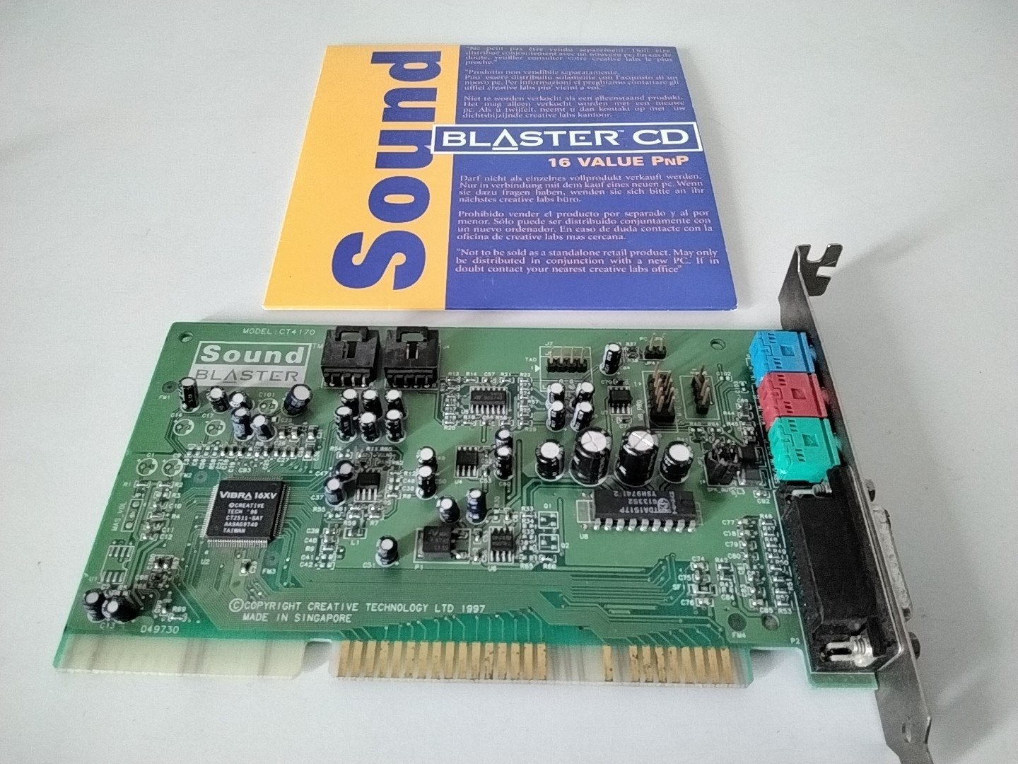 Creative Soundblaster 16 CT4170 ISA geluidskaart, Ophalen of Verzenden