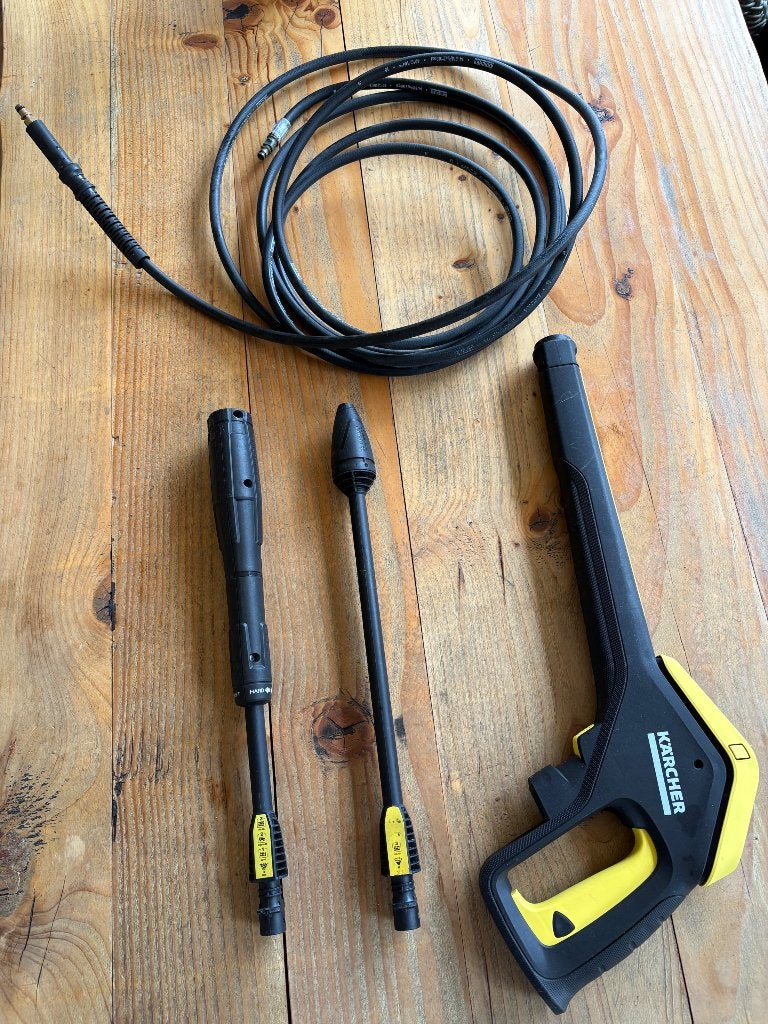 Kärcher hogedrukreiniger spuitpistool + accessoires, Ophalen of Verzenden, Gebruikt, Elektrisch, Kärcher