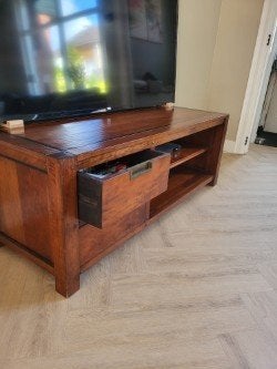 tv meubel, Ophalen, Gebruikt, 100 tot 150 cm, Minder dan 100 cm