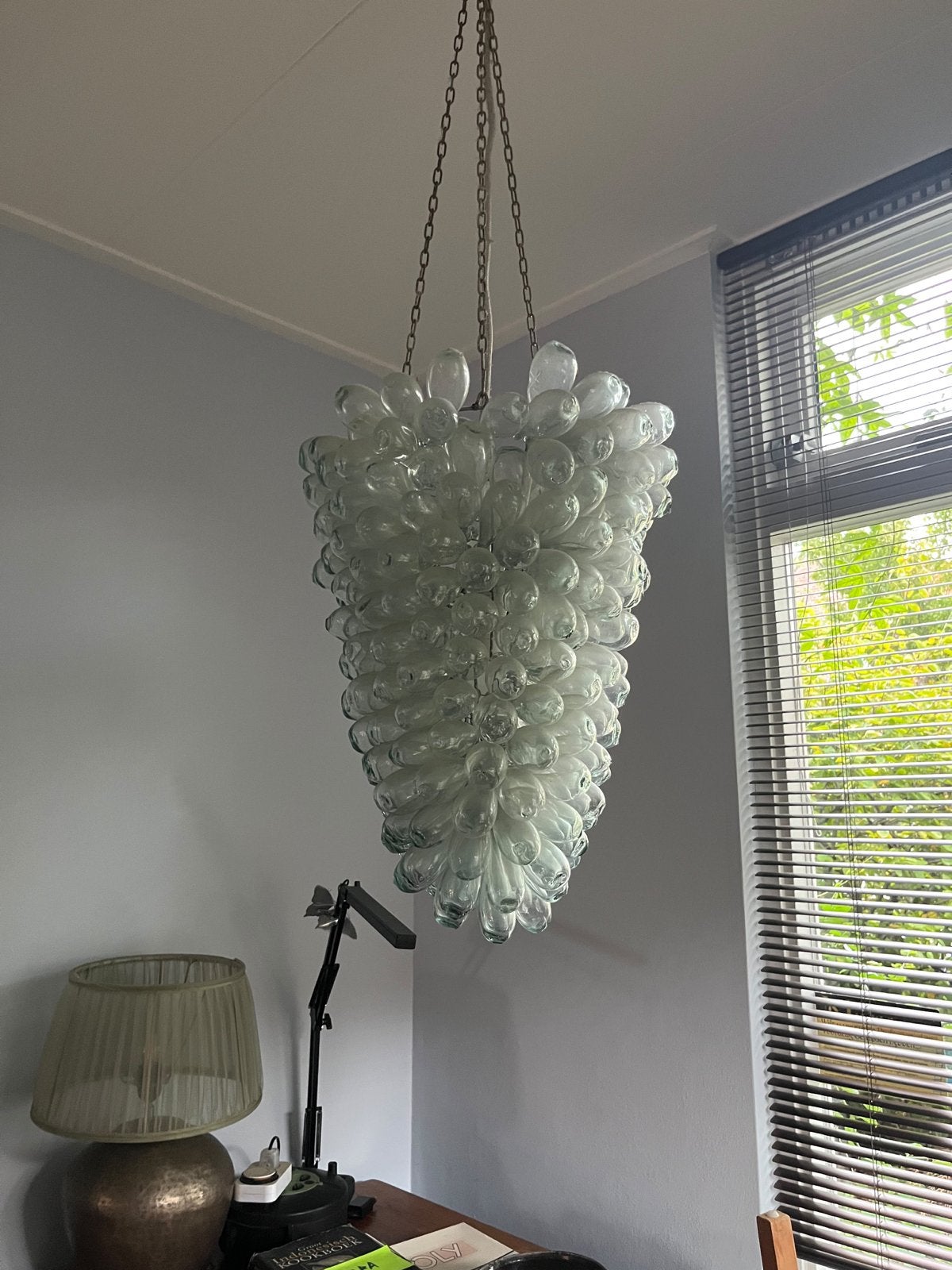 Venetiaanse Murano-stijl mond geblazen Druiventros Lamp