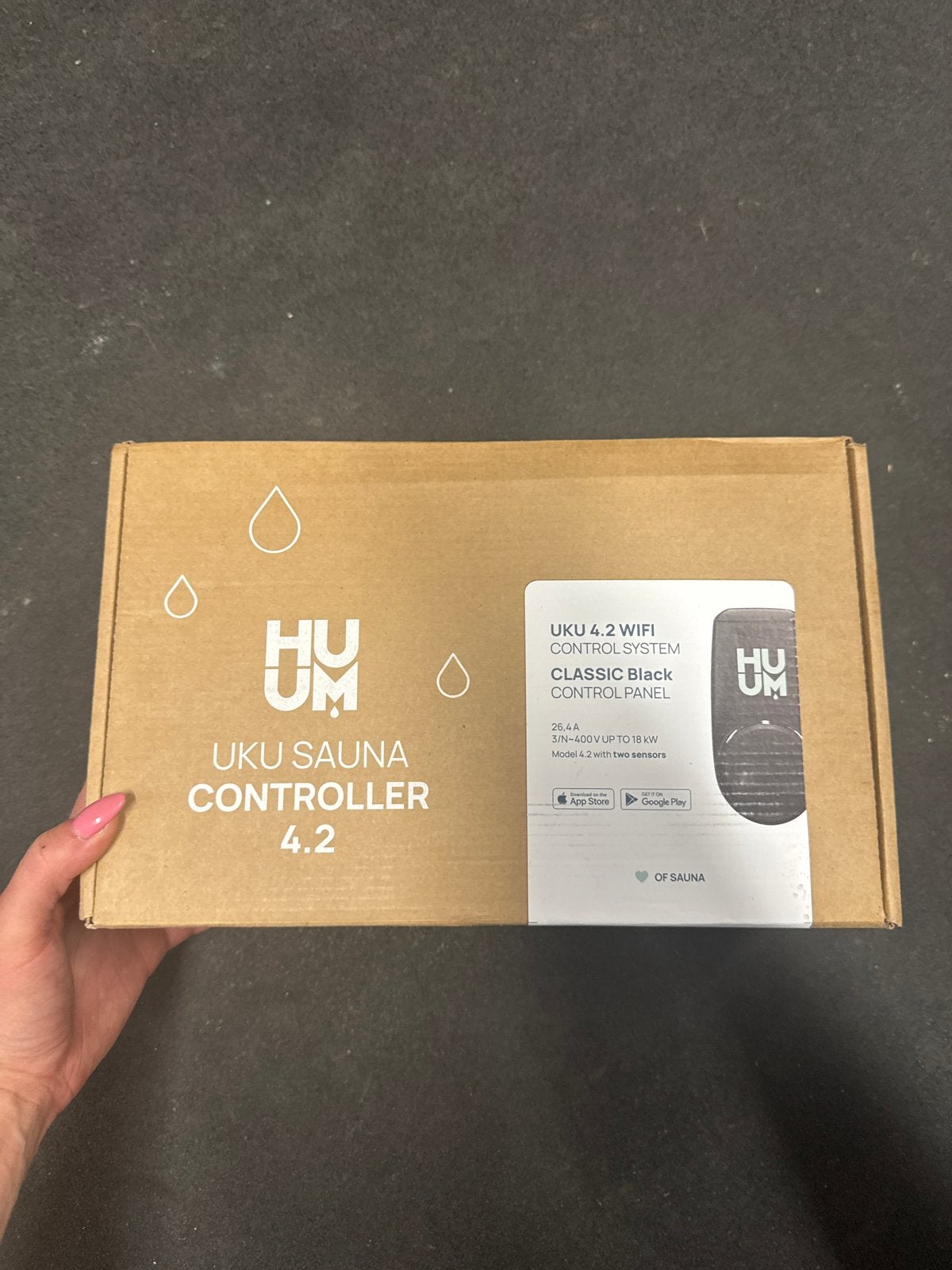 NIEUW HUUM UKU 4.2 WiFi Saunabesturing - Classic Zwart, Verzenden, Nieuw, Overige merken, Overige typen