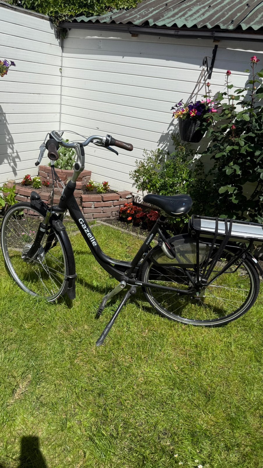 Gazelle elektrische damesfiets zwart  – incl. accu, Fietsen en Brommers, 51 tot 55 cm, Ophalen, Gebruikt, Gazelle