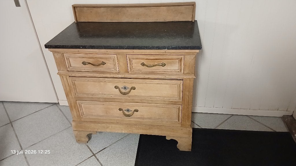 antieke blank grenen kast, Antiek en Kunst, Ophalen