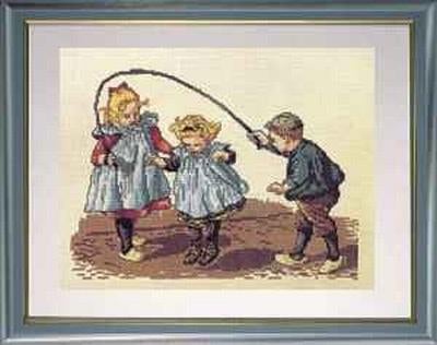 Borduupakket Ot en Sien touwtje springen 19006, Hobby en Vrije tijd, Geen, Geen, Nieuw, Ophalen of Verzenden