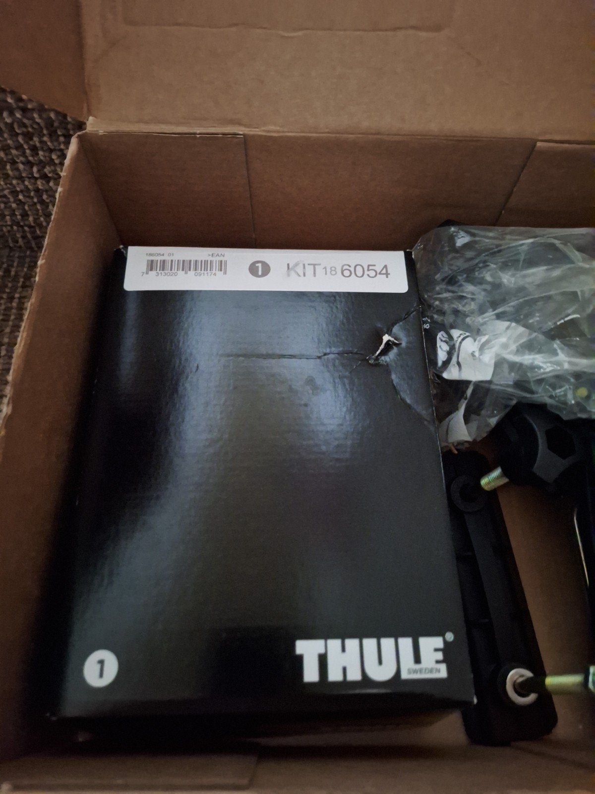 Thule Wingbar Evo Flush rail dakdragerset KIT 186054, Auto diversen, Dakdragers, Verzenden, Zo goed als nieuw