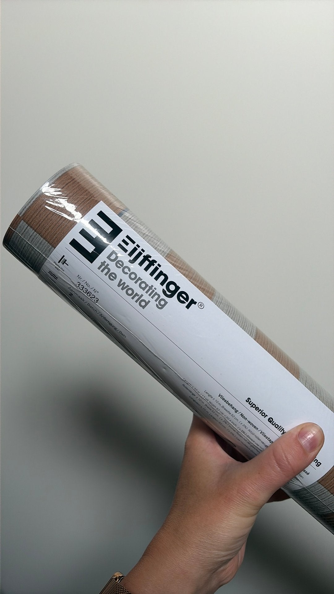 Eiffinger behangrol nr 333623, Huis en Inrichting, Stoffering | Behang, Ophalen, Minder dan 10 m²