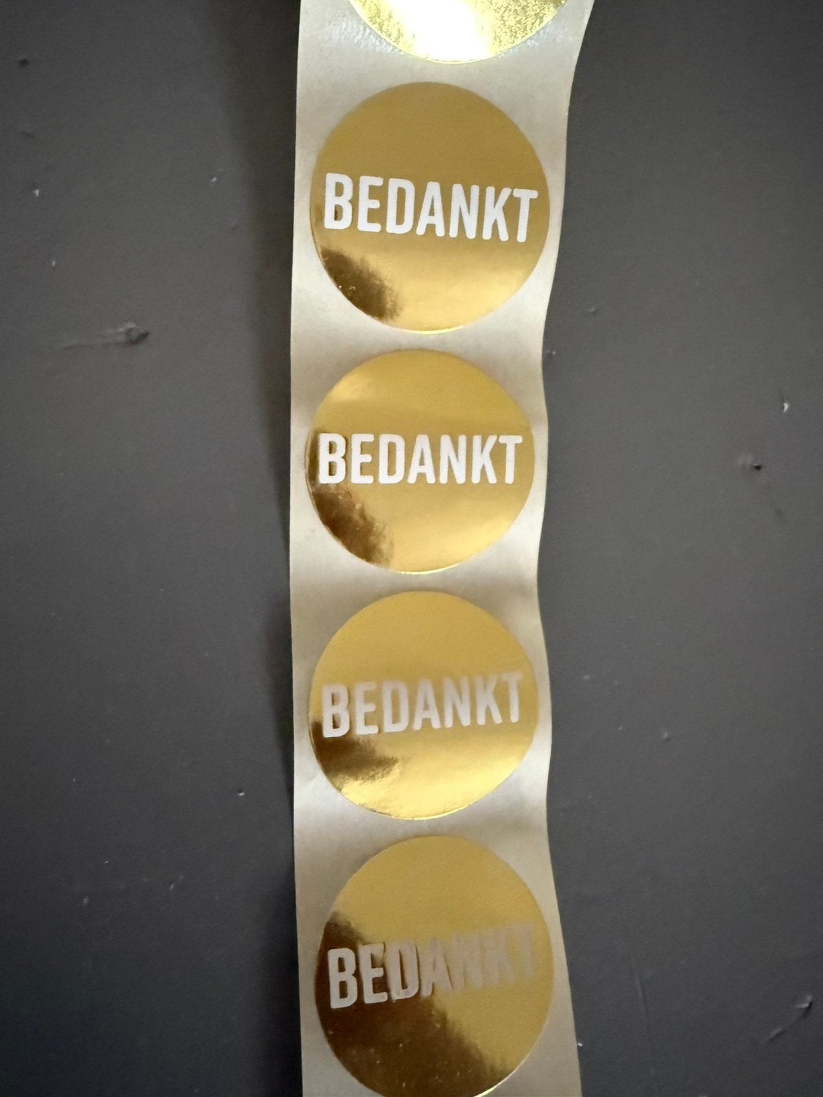15 sluitstickers/ sluitzegeks bedankt strak, Ophalen of Verzenden, Nieuw, Meerdere stickers
