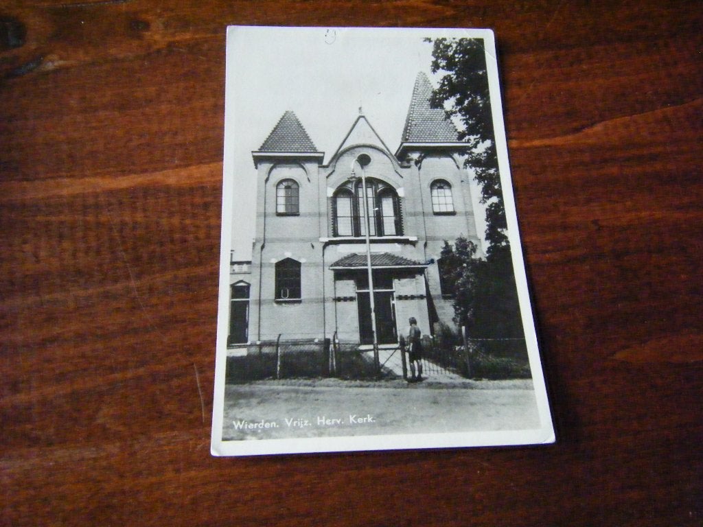 X40 - Wierden - Kerk - Mooi/Oud, Verzamelen, Ansichtkaarten | Nederland, Ophalen of Verzenden, 1940 tot 1960, Overijssel