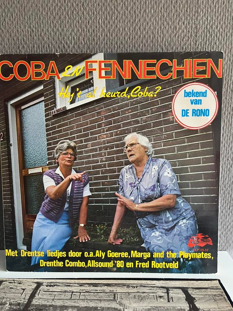 Coba en Fennechien. Hej’t al heurd, Coba?, Cd's en Dvd's, Vinyl | Nederlandstalig, Ophalen of Verzenden, Zo goed als nieuw, Overige formaten