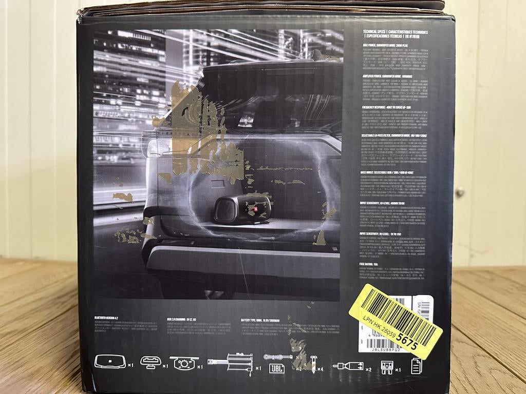 JBL BassPro Go Plus - 2 in 1 Subwoofer - Auto Subwoofer, Ophalen of Verzenden, Zo goed als nieuw