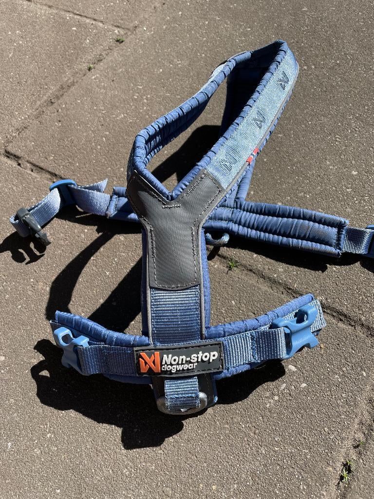 Non-stop dogwear | Line Harness 5.0 blauw | Maat 4, Ophalen of Verzenden, Gebruikt