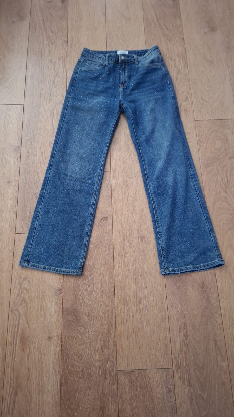 Cartoon spijkerbroek, Maat 38/40 (M), Blauw, Cartoon, Nieuw