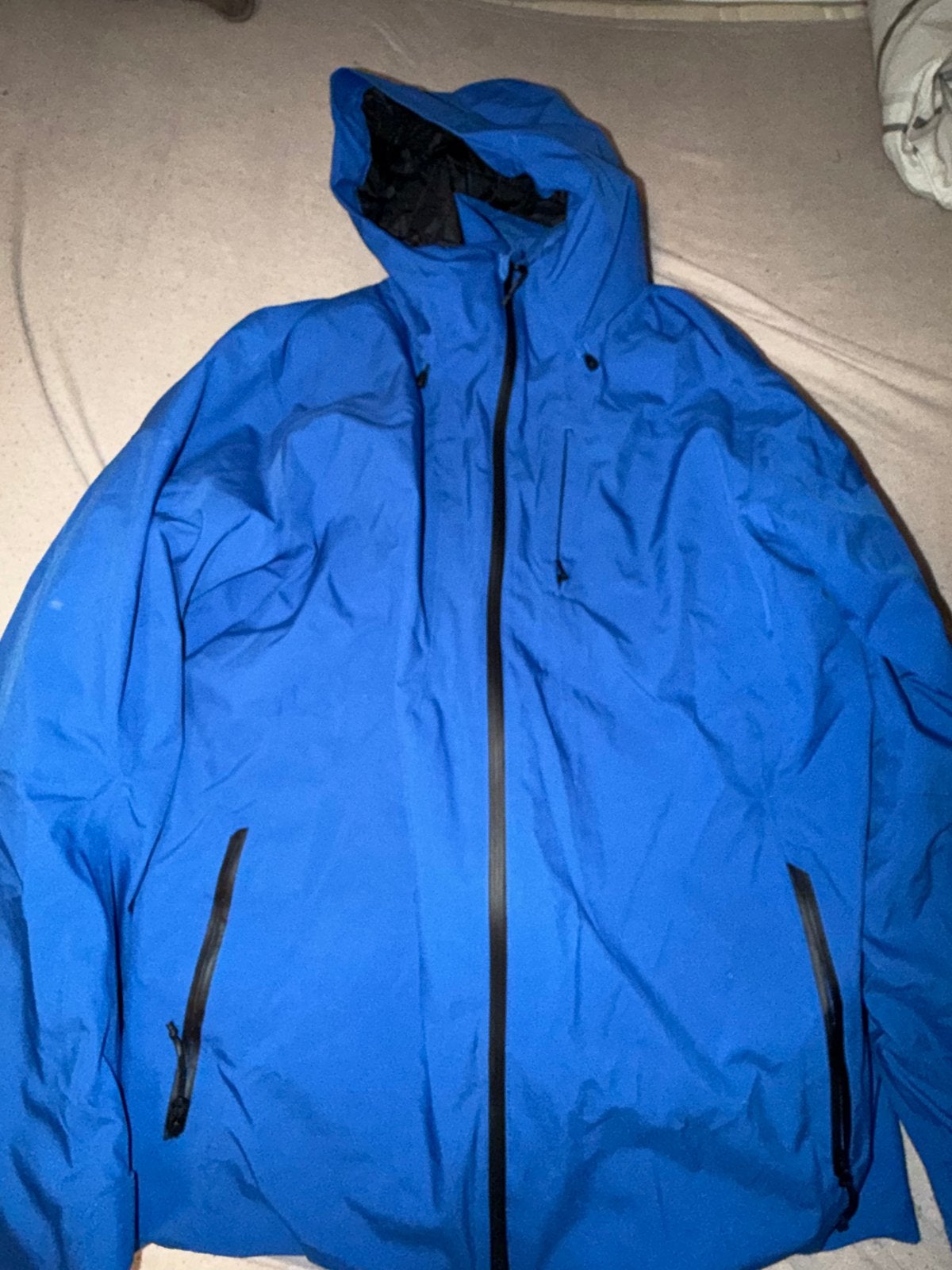 Blauwe ski jas nieuw, Ophalen of Verzenden, Zo goed als nieuw, Maat 56/58 (XL), Blauw
