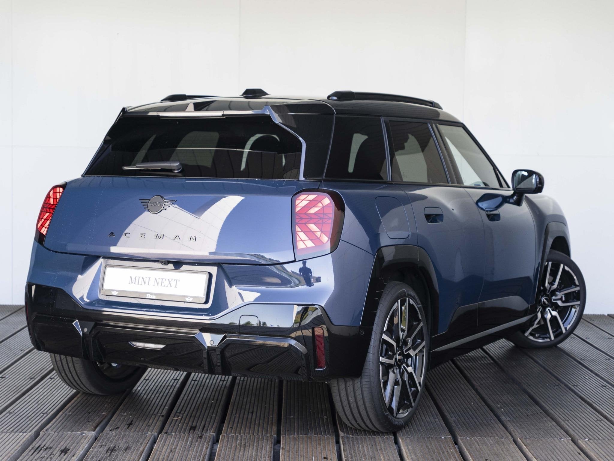 MINI Aceman E John Cooper Works | L-Pakket | Glazen panorama, Auto's, Mini, Met garantie (alle), Blauw, Leder en Stof, Origineel Nederlands