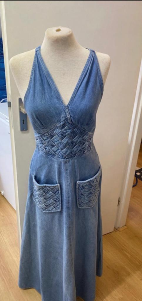 Spijker jurk, Kleding | Dames, Blauw, Ophalen of Verzenden, Zo goed als nieuw, Maat 36 (S)