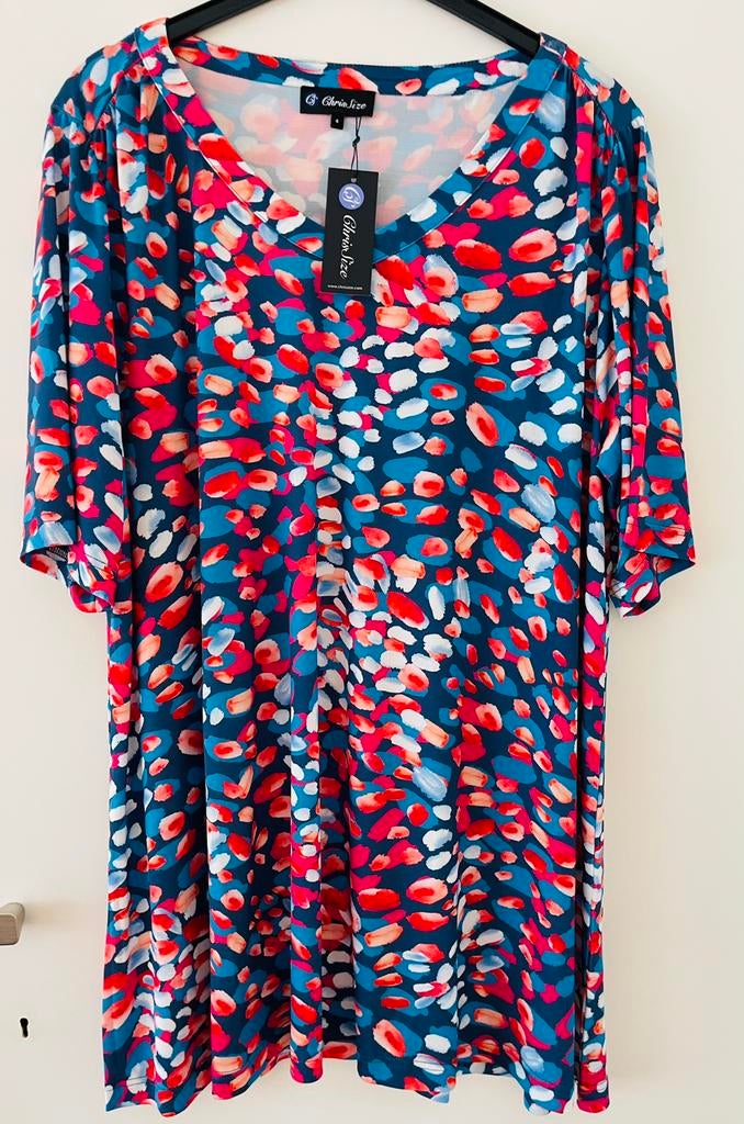 CHRIS SIZE PRACHTIGE NIEUWE SET MT 4 (54/56)!, Kleding | Dames, Grote Maten, Ophalen of Verzenden, Nieuw, Blauw, Blouse of Tuniek