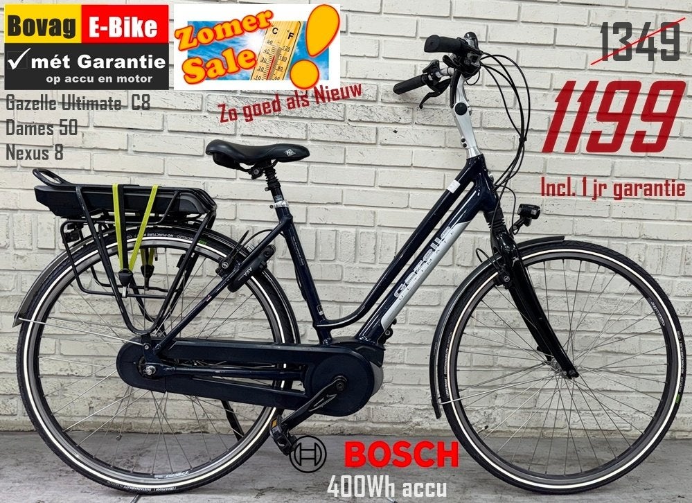 SALE !! Zgan Gazelle E-Bikes mét GARANTIE !! 0p=0p aktie, Ophalen, Zo goed als nieuw, 51 tot 55 cm, 50 km per accu of meer
