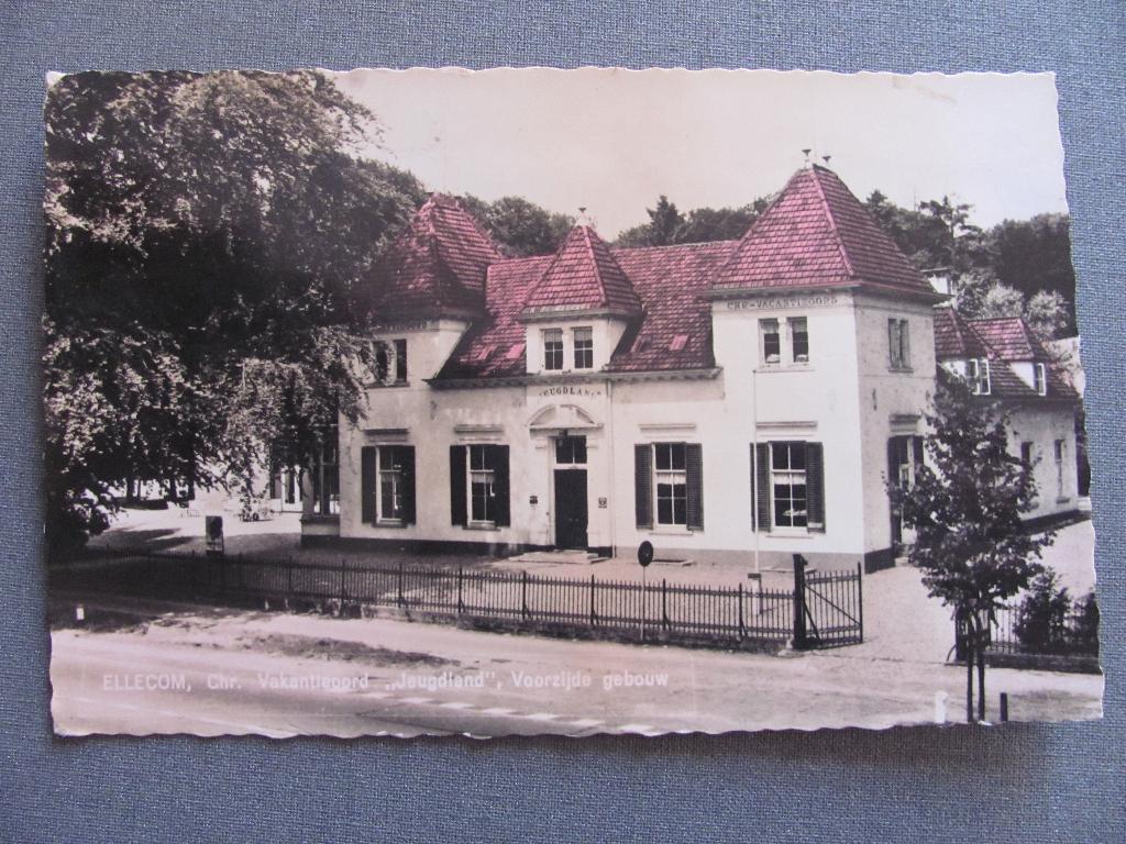 Ellecom, vakantieland, Jac. Moed, Zutphensestraatweg 9, Ophalen of Verzenden, 1940 tot 1960, Gelopen, Gelderland