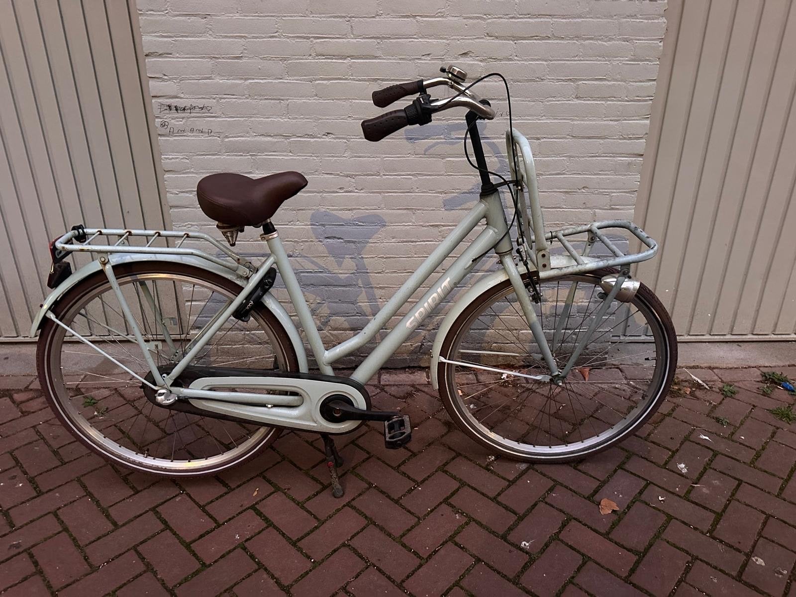 Spirit transportfiets met voor- en achterdrager, Fietsen en Brommers, Terugtraprem, Gebruikt, Versnellingen, 50 tot 53 cm