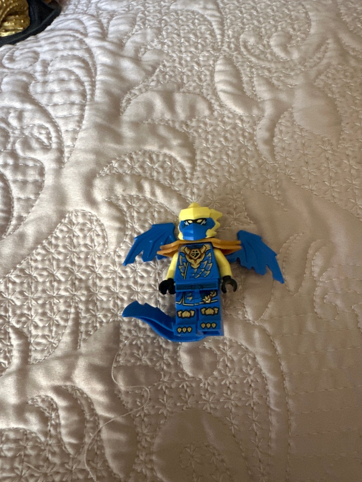 Lego Ninjago Jay Minifiguur met Vleugels en Staart, Ophalen of Verzenden, Zo goed als nieuw, Overige merken