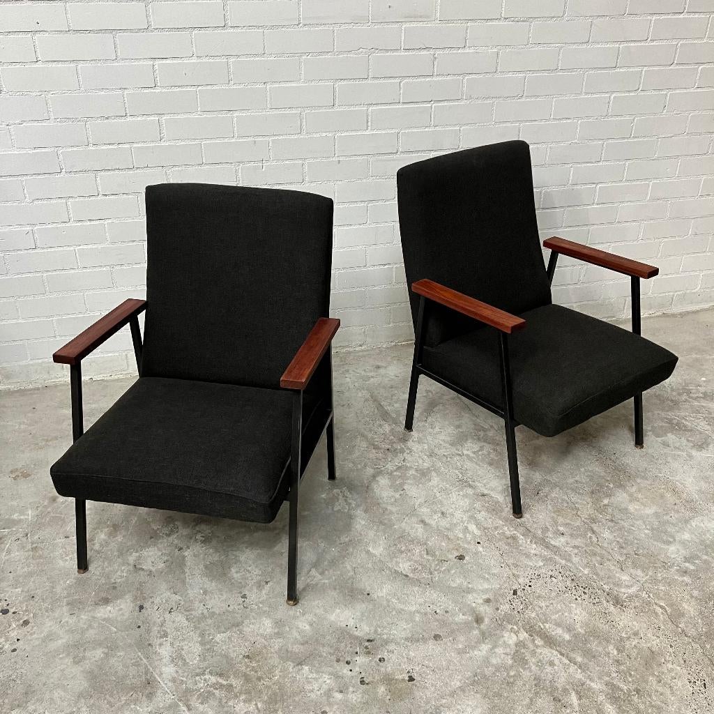 Vintage design Avanti fauteuils stoelen, Ophalen, Gebruikt, 75 tot 100 cm, 50 tot 75 cm