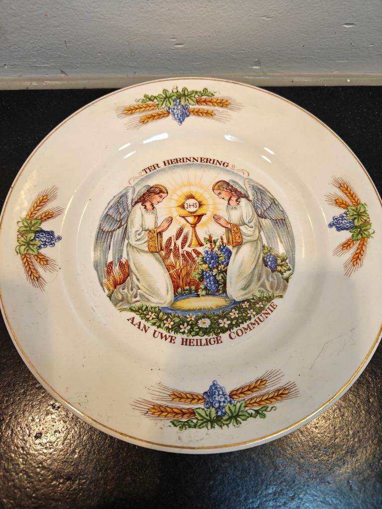 bordje ter herinnering aan heilige communie, Ophalen of Verzenden