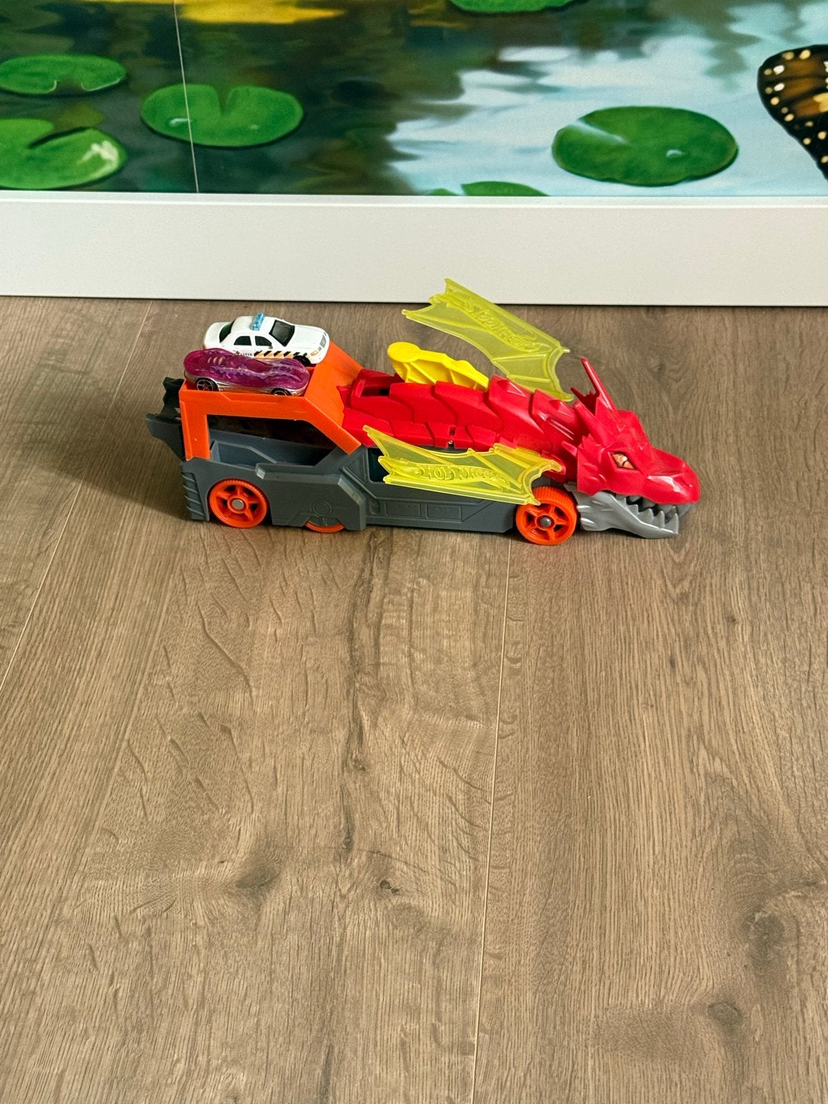 Hot Wheels Draken Transporter met Auto's, Ophalen of Verzenden, Gebruikt