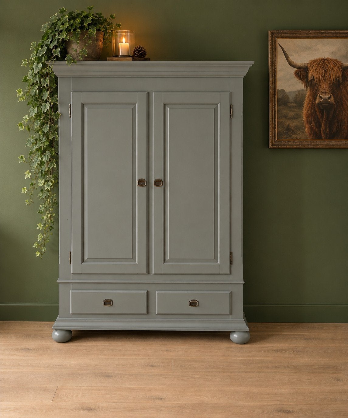 stoere eiken kast toogkast kwartsgrijs NIEUW, Huis en Inrichting, Muppetsmeubels@gmail.com, Middenhof 41 Rilland, 150 tot 200 cm