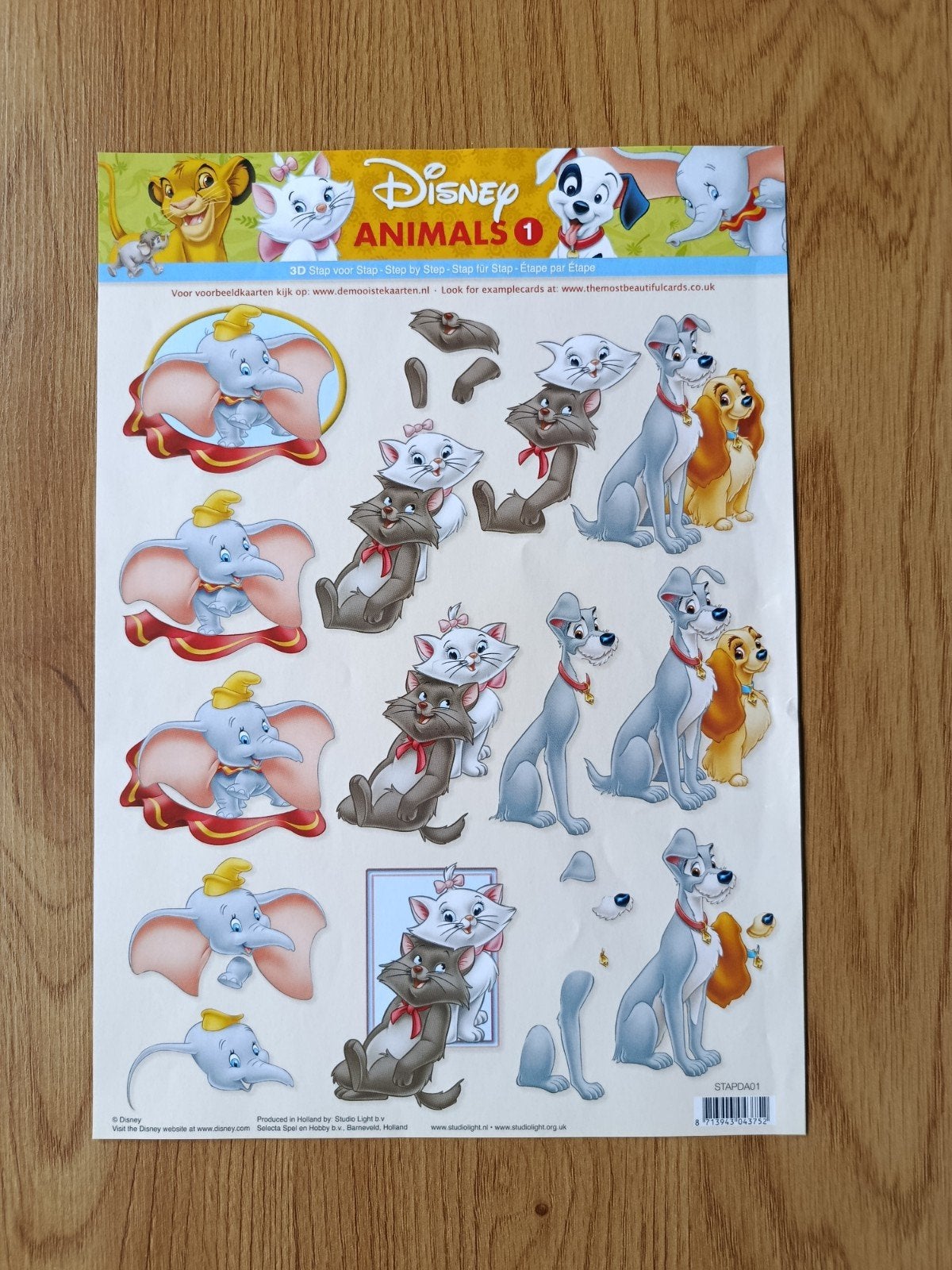 Disney animal friends Knipvellen,, Ophalen of Verzenden, Nieuw, Disney, Knipvel