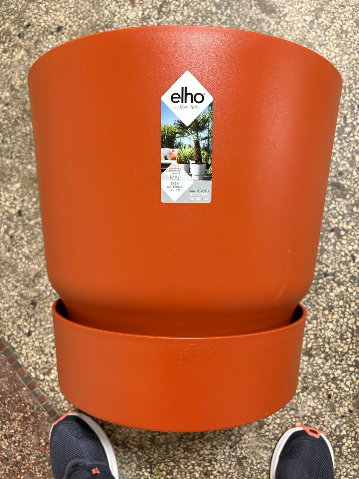 Nieuwe Elho Greenville Bloempot met Easy Draining Systeem, Ophalen, Kunststof, 40 cm of meer, Rond