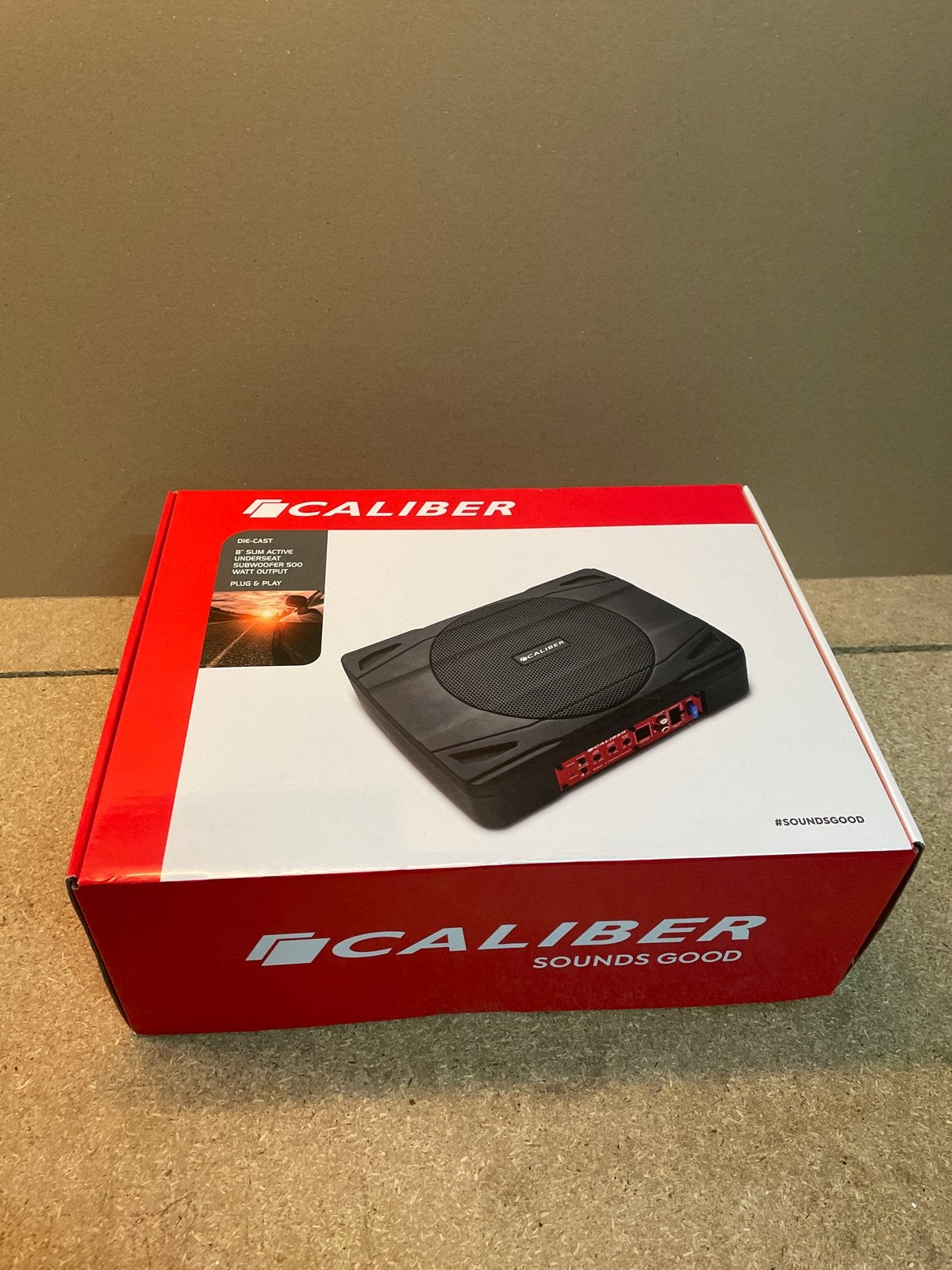 Caliber BC12X US 8" Slim Actieve Underseat Subwoofer, Auto diversen, Autoradio's, Ophalen of Verzenden, Nieuw