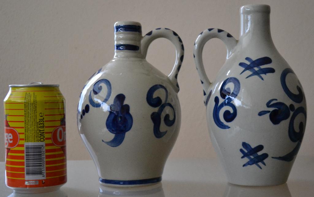 oude jenever en likeur kruiken oa delfs blaauw 15 stuks, Ophalen