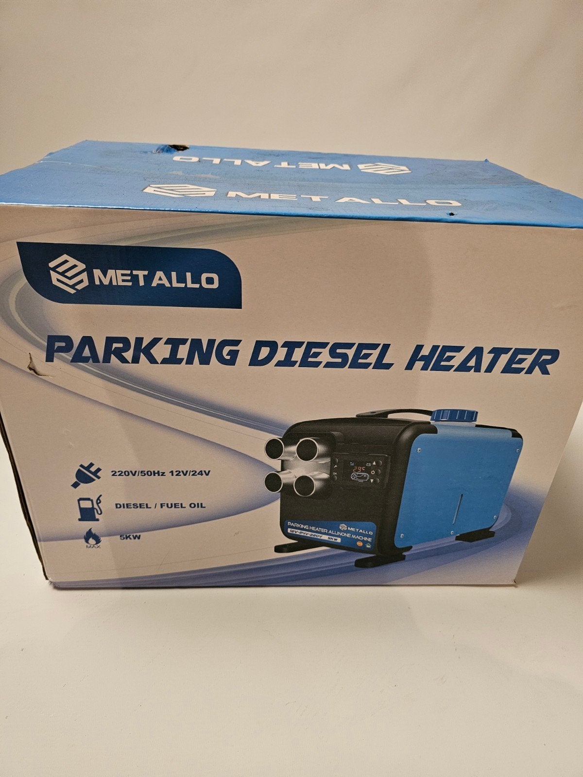 Metallo diesel standkachel 5kW 12V/24V/220V nieuw in doos, Ophalen of Verzenden, Nieuw