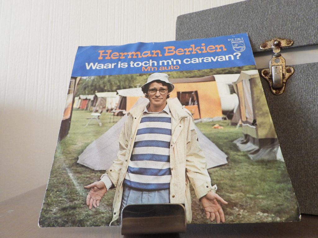 Herman Berkien – Waar Is Toch M'n Caravan - M'n auto, Cd's en Dvd's, Vinyl Singles, Ophalen of Verzenden, Gebruikt, Pop