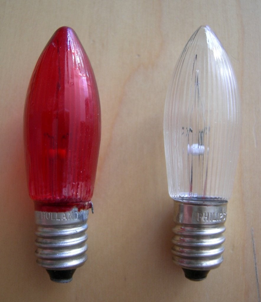Reserve Kerstboomlichtjes Dwergkaarsjes Rood en Wit 14V/3W., Diversen, Kerst, Ophalen of Verzenden, Zo goed als nieuw