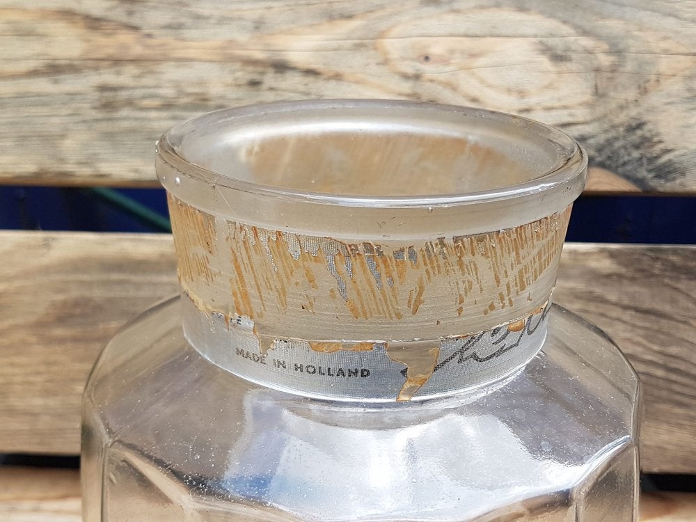 Glazen Venz snoeppot, voorraadpot, winkelfles, 30'r jaren., Ophalen of Verzenden