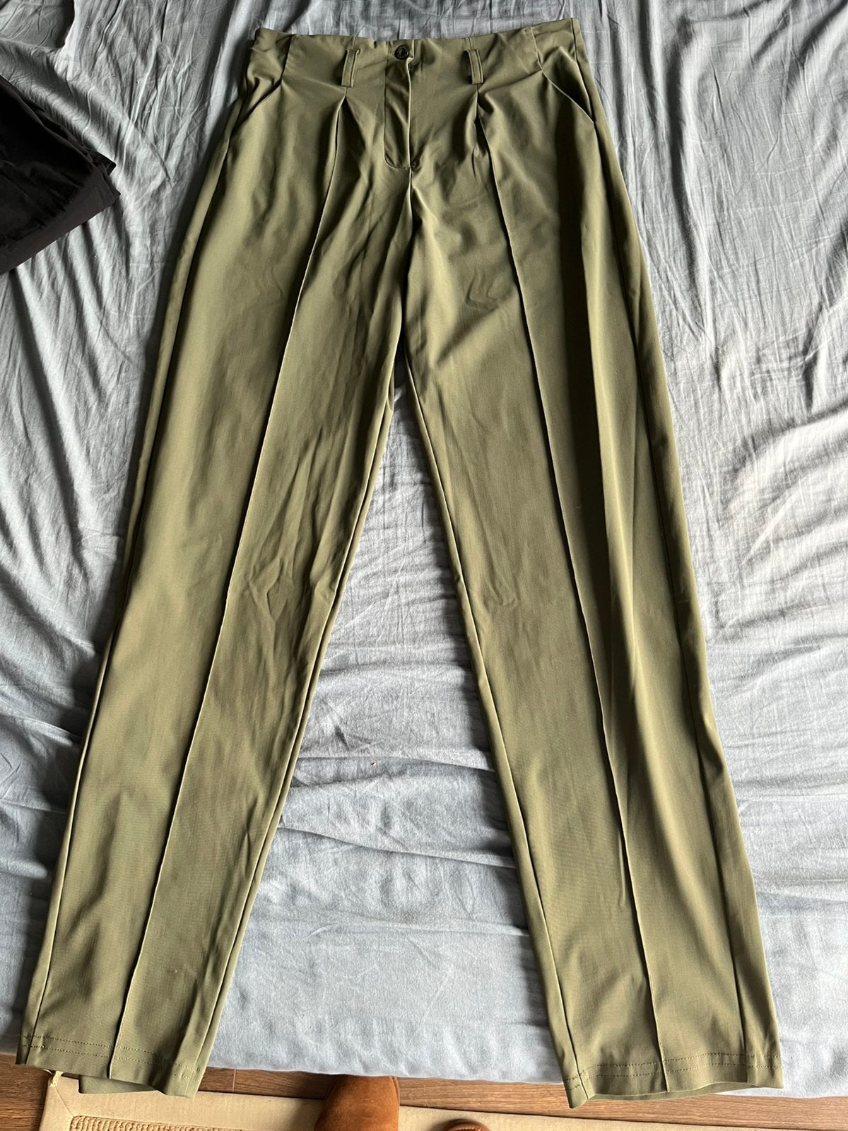 Groene studio anneloes broek - maat s, Ophalen of Verzenden, Zo goed als nieuw, Maat 36 (S), Lang