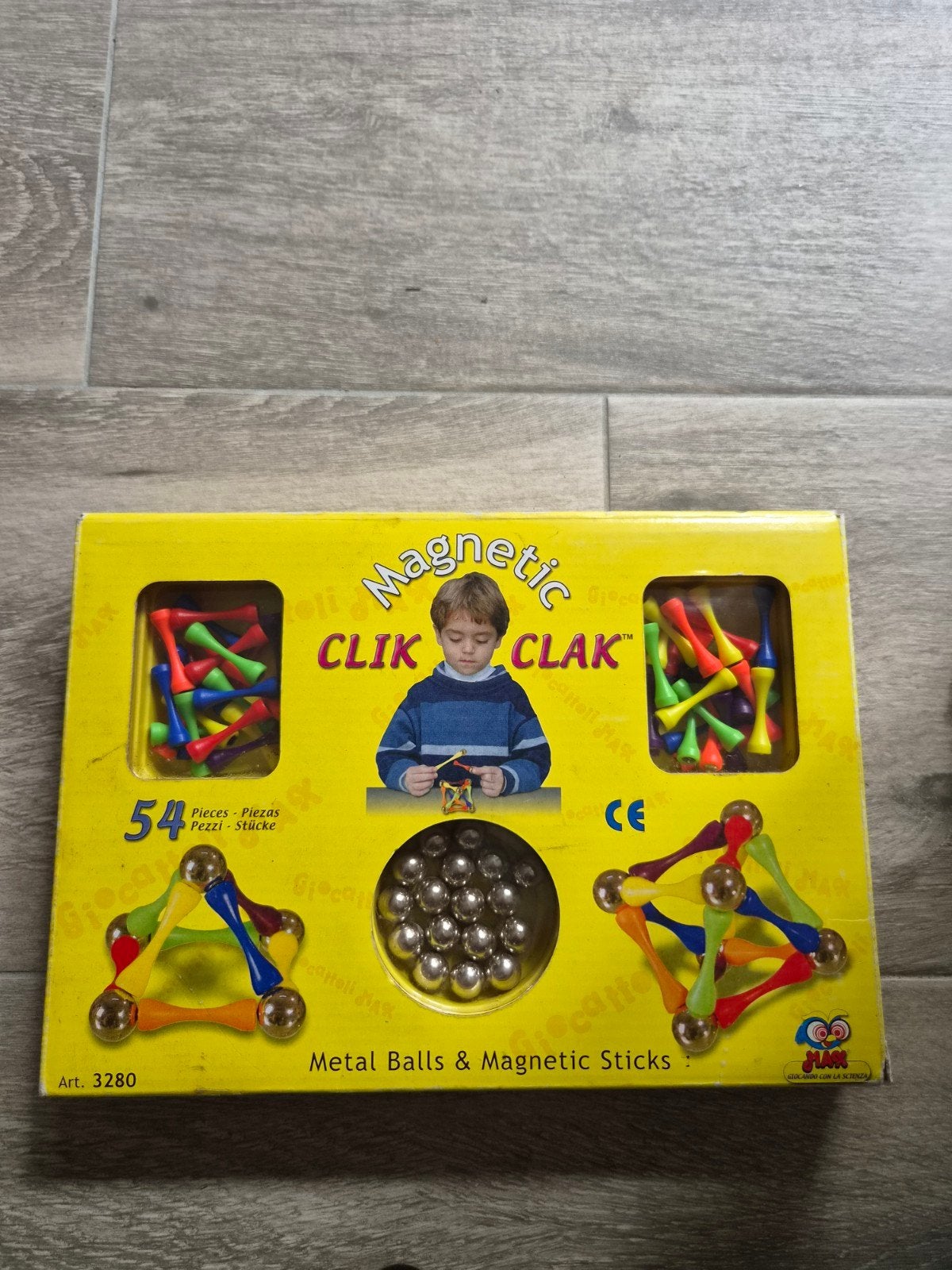 Magnetic Clik Clak - Magnetisch Bouwspeelgoed 54 Stuks, Kinderen en Baby's, Ophalen of Verzenden, Gebruikt, Overige merken
