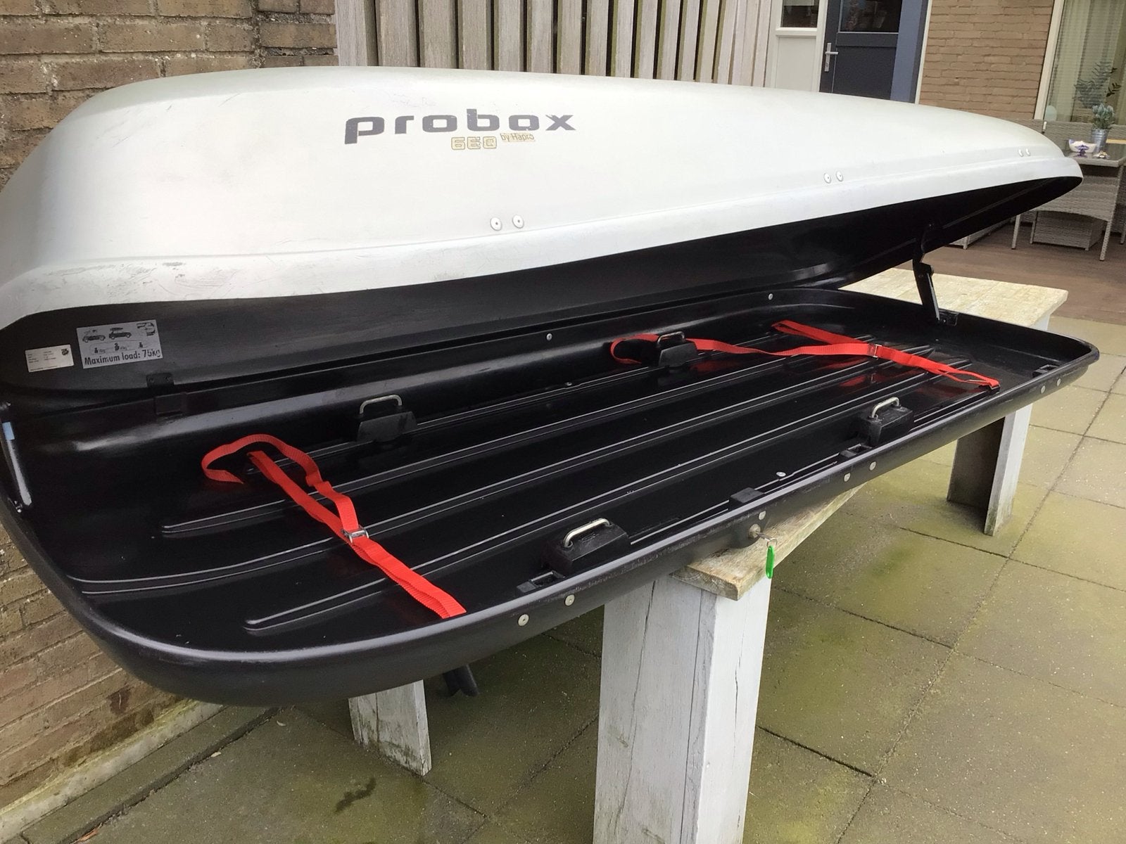 Huur  Grootste maat dakkoffer, Hapro 660 liter, Ophalen, Gebruikt