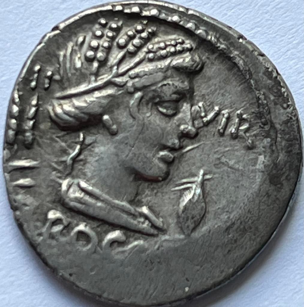 Romeinse Republiek schaarse denarius 63 voor Christus, Postzegels en Munten, Munten | Europa | Niet-Euromunten, Ophalen of Verzenden