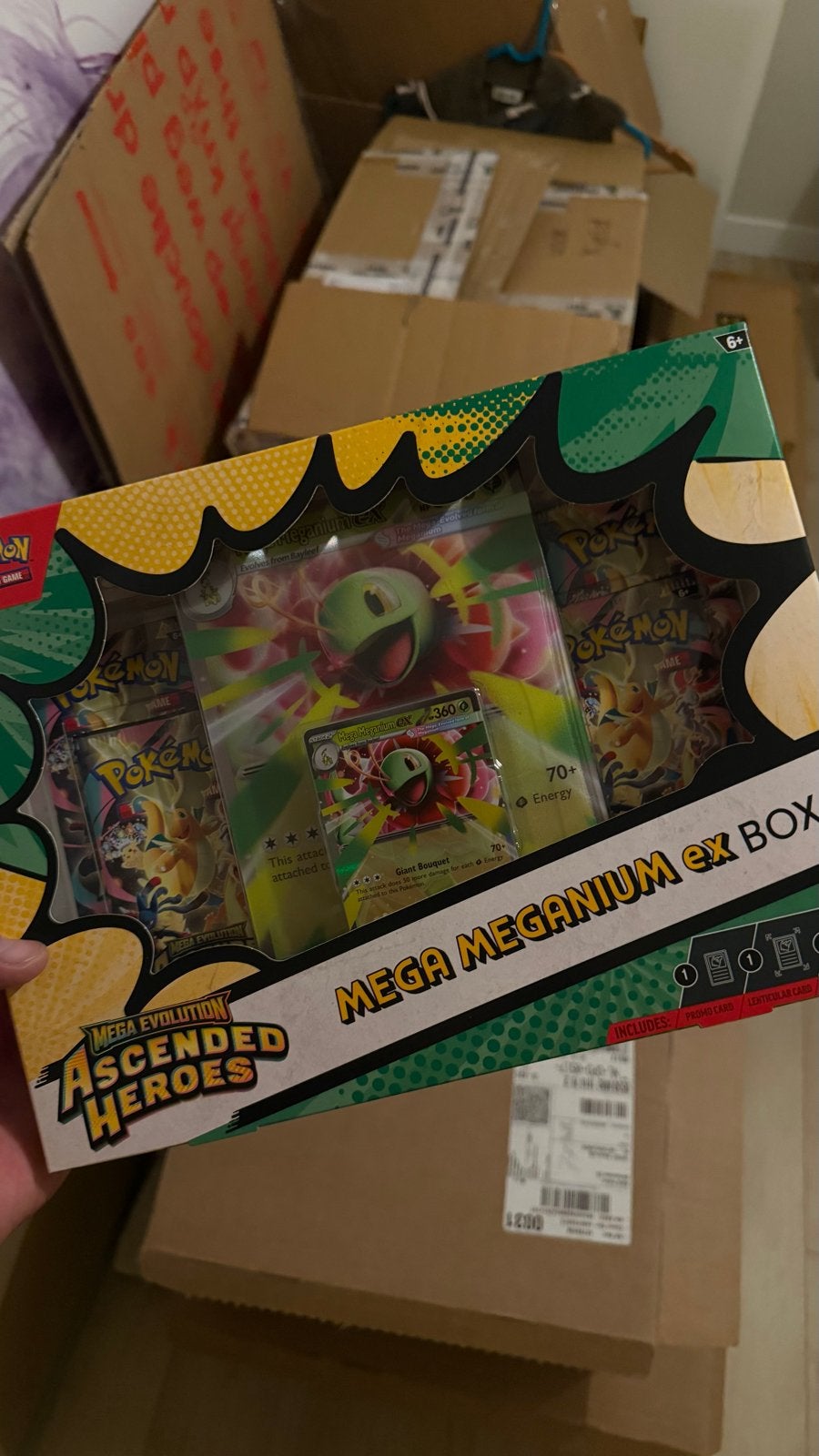 Pokémon Ascended Heroes EX Boxen - Mega Meganium, Emboar, Fe, Ophalen of Verzenden, Nieuw, Overige typen, Foil