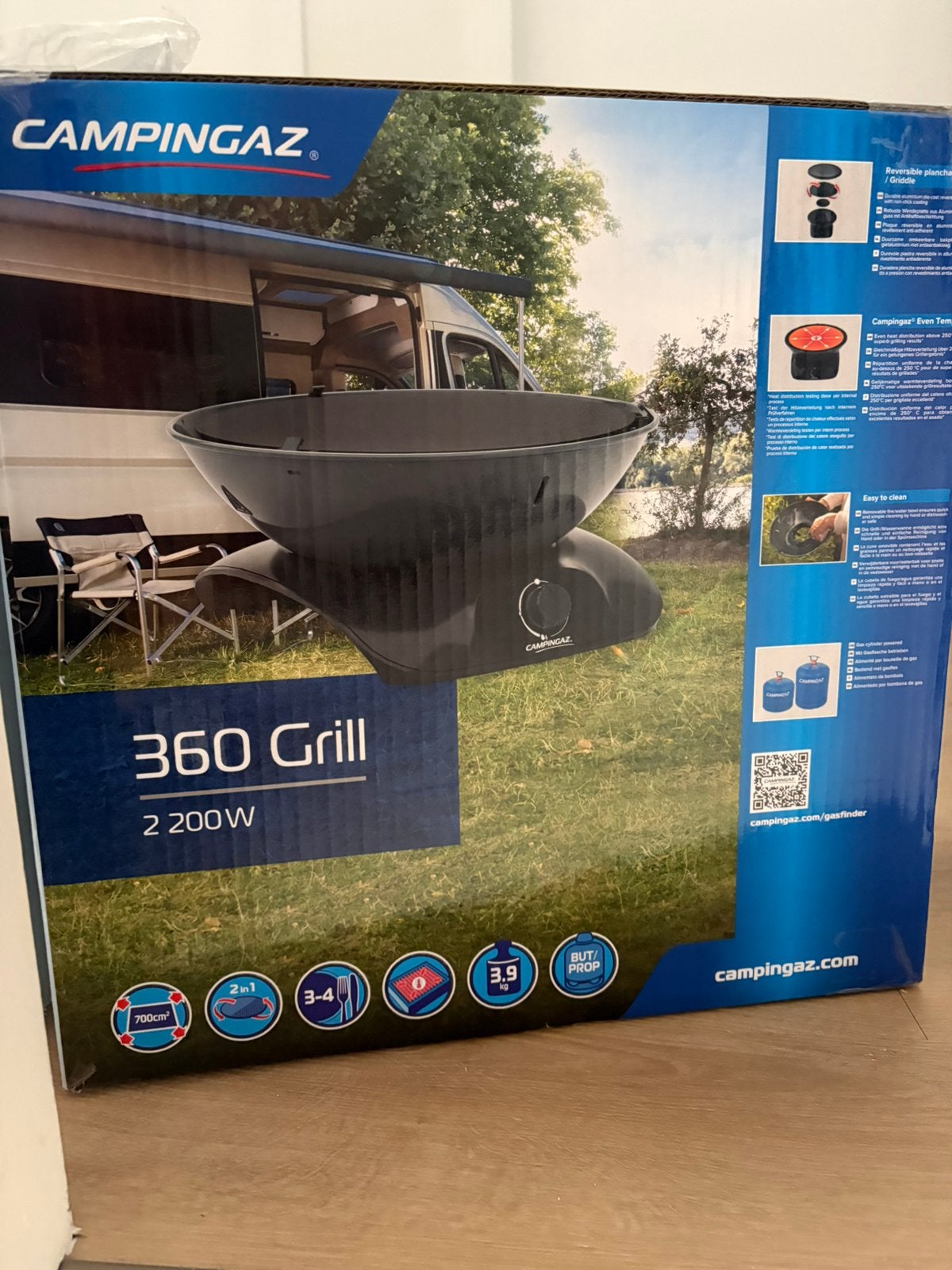 Campingaz BBQ mini nieuw, Tuin en Terras, Ophalen, Zo goed als nieuw, Netvoeding, Minder dan 50 watt