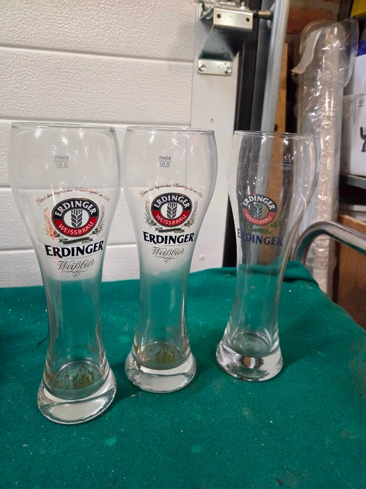 bierglazen erdinger weissbier 50 cl, Ophalen of Verzenden, 'T Olde Gre-j, Info@toldegrej.nl, Endepoelstraat 20f Didam