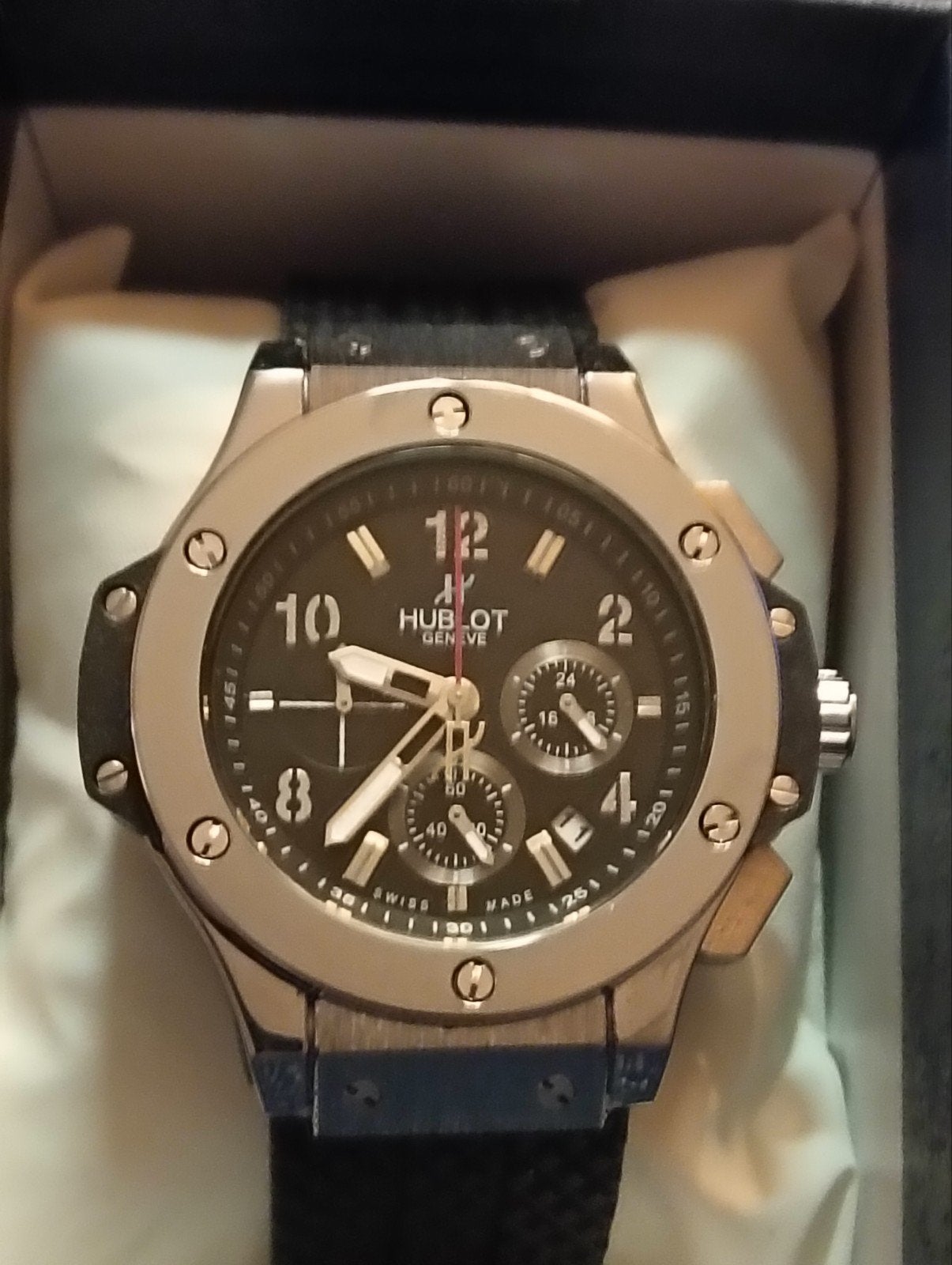 Horloge Sport Big Bang full function, Ophalen of Verzenden, Nieuw, Zilver, Hublot